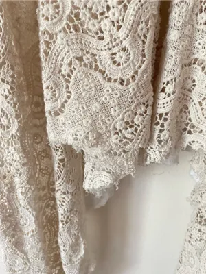 Aratta Silent Journey Shawl Thermal Lace Crochet Open Waterfall Cardigan Small thumbnail 10