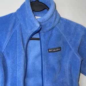 Columbia Fleece Jacket Youth Girls XS 6/7 Blue Full Zip Up Soft Warm Outdoor NEW thumbnail 2