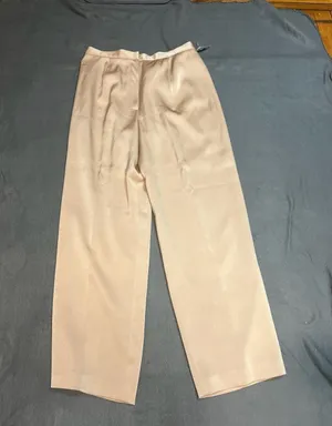 Talbots Petites Champagne Satin Wide Leg Dress Pants Size 6P thumbnail 3