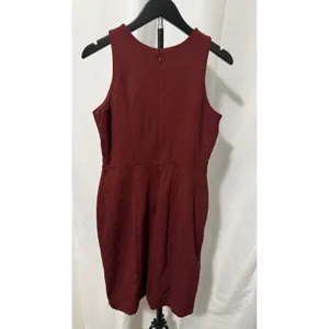 Ann Taylor Petite Burgundy Sleeveless Sheath Dress 4P New With Tags 21812804 thumbnail 4