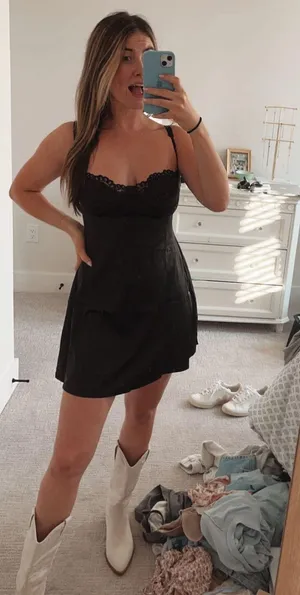 black slip dress Size M thumbnail 2