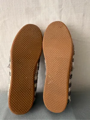 TOMS Women’s Size W9 Black White Plaid Houndstooth Slip On Shoes( B171) thumbnail 11