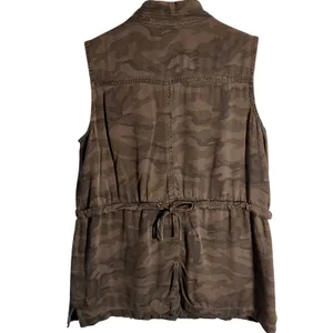 Altar'd State Camo Utility Vest Women's Size S Drawstring‎ Pockets Military thumbnail 2