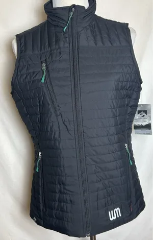 Storm Creek Womens Front Runner Vest M Black NWT Waste Management Corporate Logo thumbnail 1