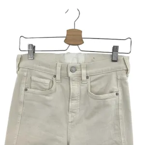 Veronica‎ Beard Carson Jeans Ankle Flare High Rise Ecru Ivory Size 26 US 2 thumbnail 4