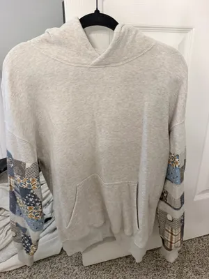 Abercrombie Patchwork Sleeve Hoodie thumbnail 1