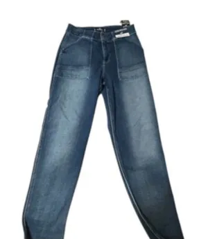 Hollister Straight Jeans in Medium Blue Wash thumbnail 1
