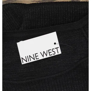 NWT Nine West Womens Squareneck Sweater Dress WW14Y307RS1 Black M thumbnail 4