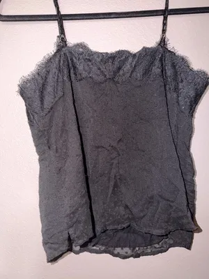 Abercrombie & Fitch Black Lace-Trim Camisole thumbnail 5