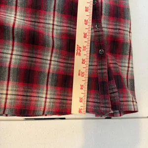 Kuhl Plaid Mini Dress Womens Med‎ Red Grunge Button Front Sleeveless schoolgir thumbnail 9