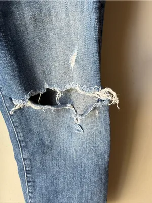 MOTHER High Rise Distressed Ankle Jeans Women’s Size 25 thumbnail 4