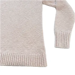 LL Bean pale‎ Pink Cotton Ragg Funnelneck Pullover Sweater Size XS thumbnail 7