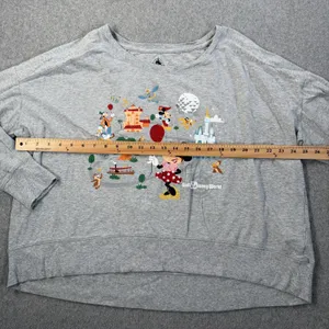 Disney Walt Disney World Minnie Mouse & Friends Park Icons Sweatshirt Womens XXL thumbnail 7
