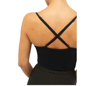 we wore what sports cami size xsmall adjustable spaghetti strap back criss cross thumbnail 2