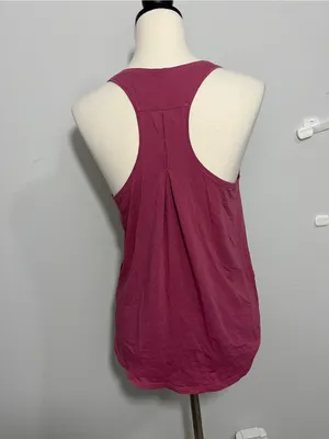 Lululemon Medium Mauve Moss Rose Pleated Love Tank Top thumbnail 2