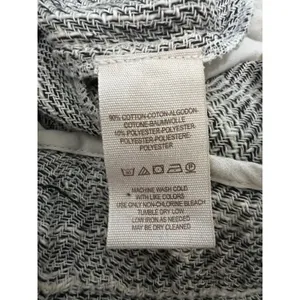 Free People Cotton Blend Light Weight‎ Gray Striped Cropped Pants Size 0 thumbnail 6