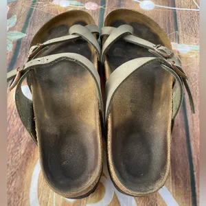 Birkenstock Olive Double Strap Sandals thumbnail 3