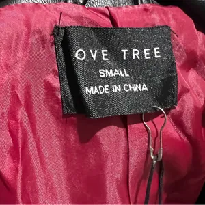 Love tree black faux leather jacket thumbnail 7