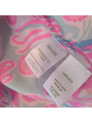 Lilly Pulitzer Elsa Too Much Bubbly 100% Silk Size Small thumbnail 15