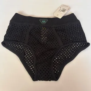 NWT Agua Bendita Alfie Streetwear Knit Mesh Bottoms Black Size Medium thumbnail 4