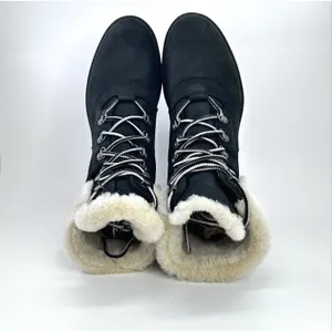 Timberland Courmayeur Valley Black Leather Lace Up Ankle Boots US 9 A1RPD Winter thumbnail 9