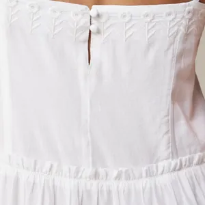 NWT!! J. CREW Sorrento Dress Cotton Voile Solid White Bridal Preppy XXS XX-Small thumbnail 9