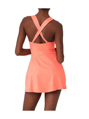 Alo Yoga Alosoft Showcase Dress Size XXS Candy Orange Activewear thumbnail 2