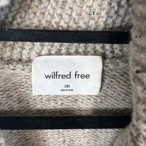 Aritzia Wilfred Free Button Up‎ Grandpa Cardigan Wool Blend Tan Women's Sz 2XS thumbnail 5