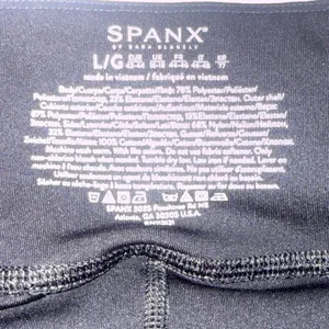Spanx Black Athletic Running Gym Flowy‎ Short w/ Slimming Bike Shorts Size Large thumbnail 5