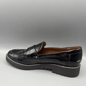Franko Sarto Cassandra Penny Loafers Size 10 Black Patent Vegan Leather Academia thumbnail 6