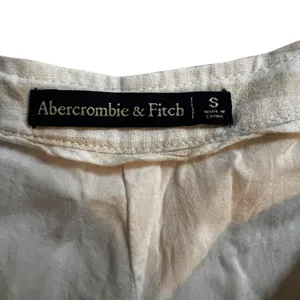 Abercrombie & Fitch Striped Wrap Skort Tan White Coastal Linen Blend Size S thumbnail 4