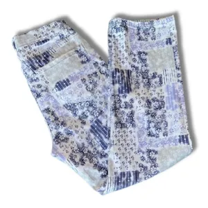 Kensie Patchwork Blue Combo Jeans High rise size 4 / 27 thumbnail 1