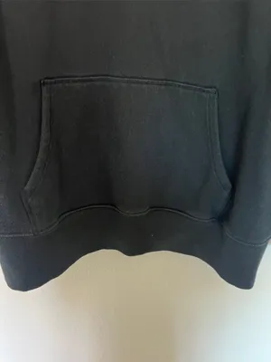 EUC Victoria's Secret Black Lace-Up Hooded Sweatshirt sz XL thumbnail 5