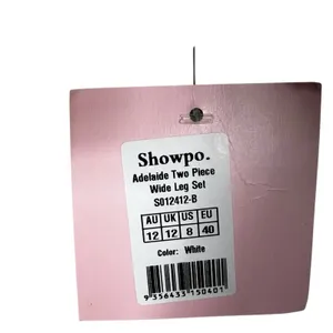 NWT Showpo Adelaide Crop Top White Textured Tweed Clean Girl Capsule Size M thumbnail 5