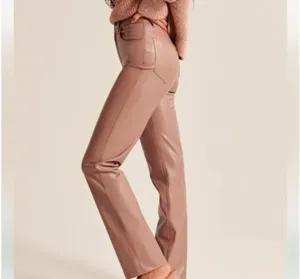 Vegan Leather 90's straight pant thumbnail 2