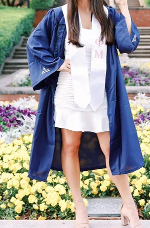 Boutique White Graduation Dress thumbnail 1