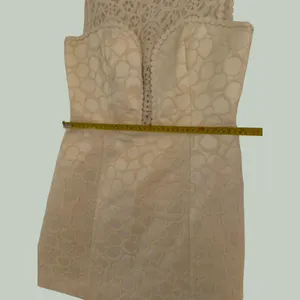 Lilly Pulitzer White Lace Yoke Jacquard‎ Fit Flare Dress Size 6 92494 thumbnail 6