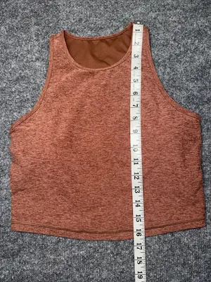 Vuori Rust Heather Cropped Tank - Women's thumbnail 5