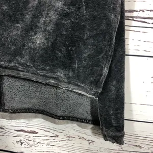 Free People Doran Velour Short Sleeved Top: Pewter thumbnail 5