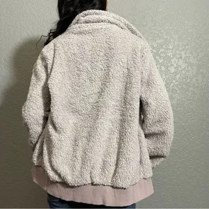 Fuzzy Teddy Jacket Gray Size L thumbnail 12