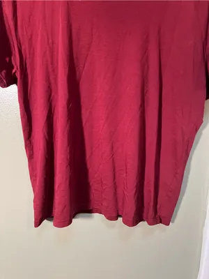 American Giant Women's Size XS T-Shirt Crewneck Short Sleeve Burgundy‎ Cotton thumbnail 3