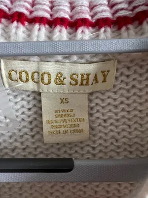 Coco & Shay Cream & Red Lobster Knit Sweater thumbnail 4