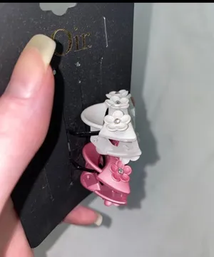 NEW Flower Hair Clips Pink thumbnail 4