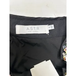 ASTR the label Women's Milan Skirt In Black Rainbow Sequins. NWOT. Size S. thumbnail 8