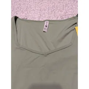All in Motion Women's Cropped Long Sleeve Square Neck‎ Top Sage Green Size 1X thumbnail 3