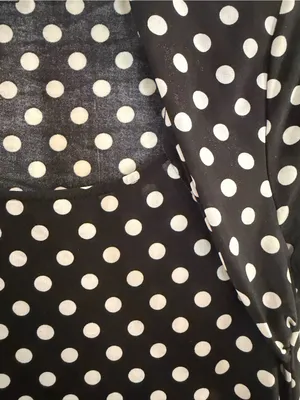 Hot Topic Black and White Polka Dot Short Sleeve Top Size LG thumbnail 3