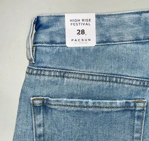 Pacsun NWT Size 28 Thomas Blue Denim Distressed High Rise Festival Jean Shorts thumbnail 5