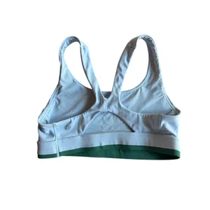 Athleta White Sports Bra Small Racerback Medium Support Workout Yoga Athletic thumbnail 4