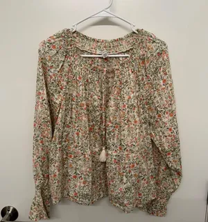 American Eagle Floral Long Sleeve Blouse thumbnail 2