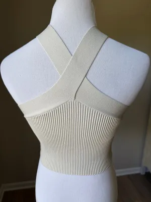 Aritzia Babaton Sculpt Knit Criss Cross Tank Top thumbnail 5